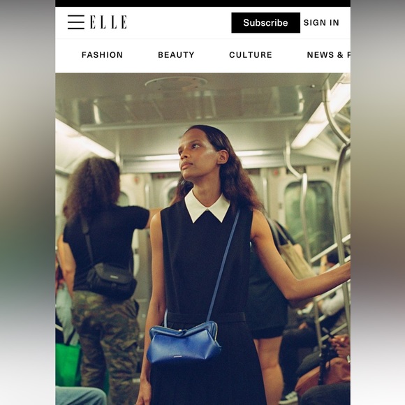 MANSUR GAVRIEL Mini M Frame Bag 🤩 🌊 Blue NWT - Picture 6 of 9